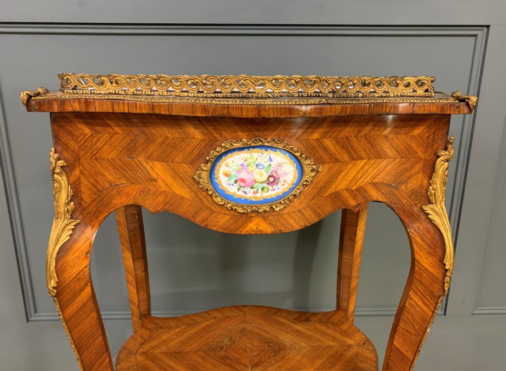 Kingwood Jardiniere With Porcelain Plaques View II