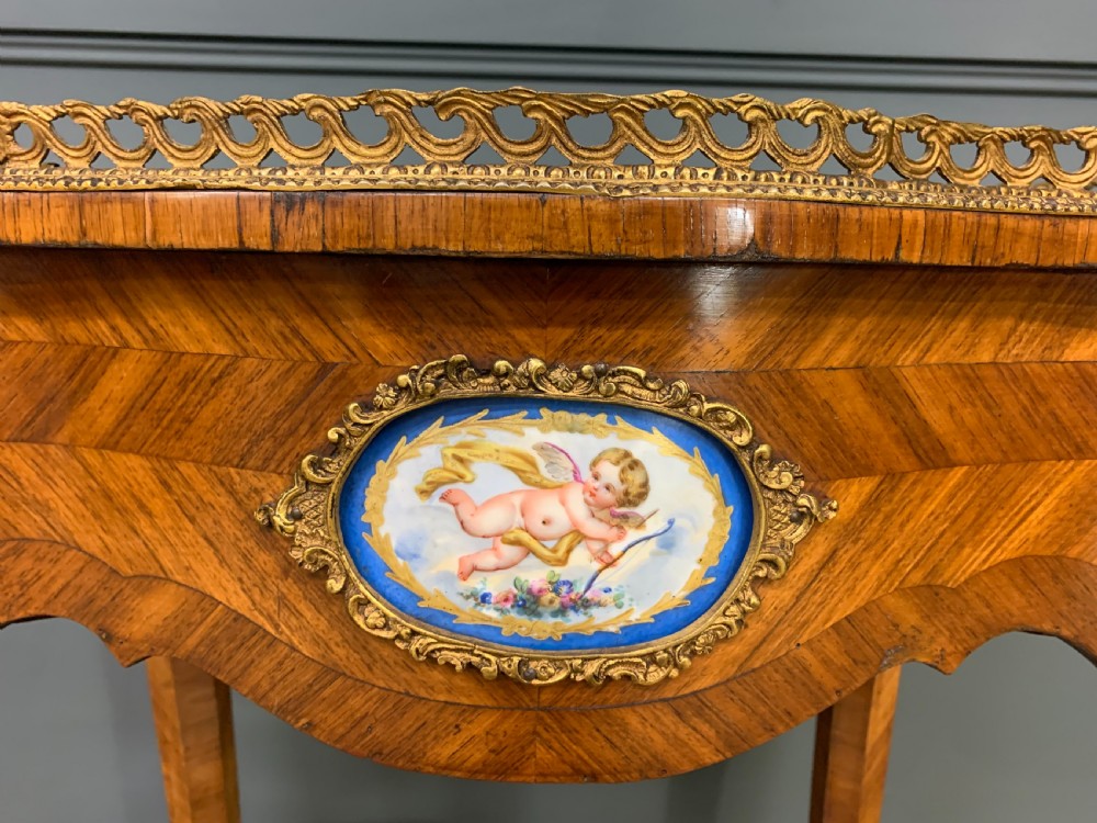 Kingwood Jardiniere With Porcelain Plaques View V