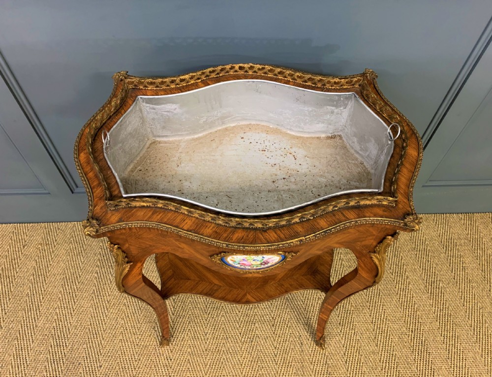 Kingwood Jardiniere With Porcelain Plaques View VII