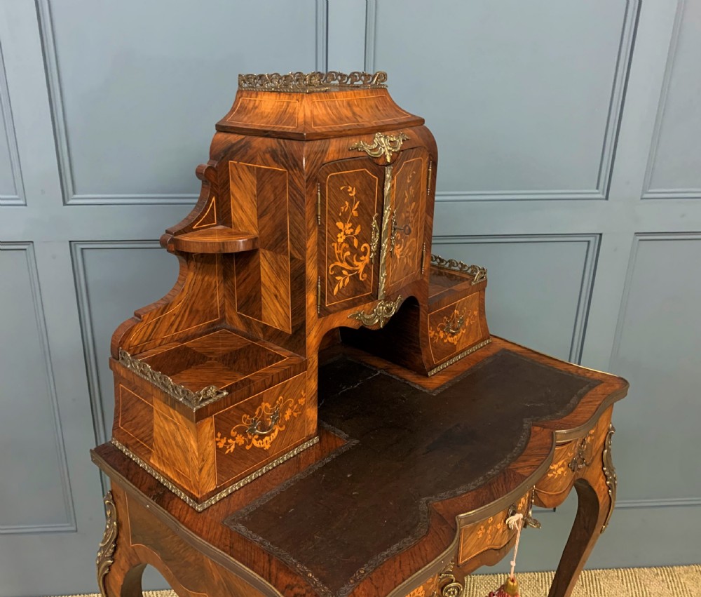 Late 19th Century Inlaid Kingwood Bonheur Du Jour View XIV