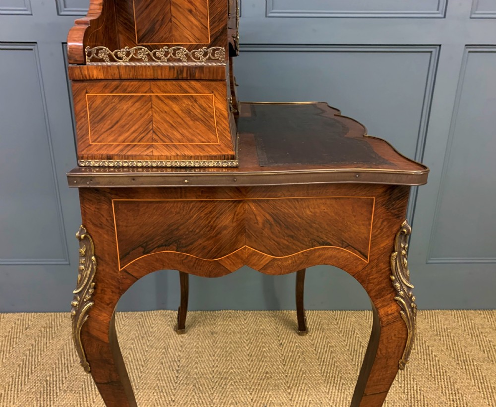 Late 19th Century Inlaid Kingwood Bonheur Du Jour View XVIII