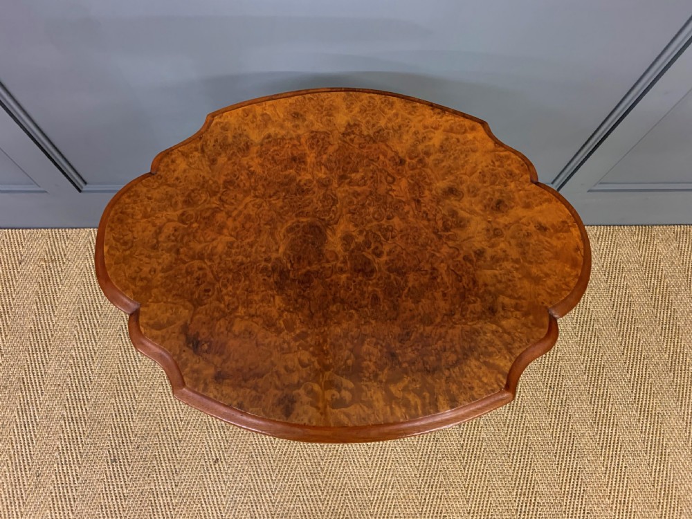 Victorian Burr Walnut Tripod Table View III