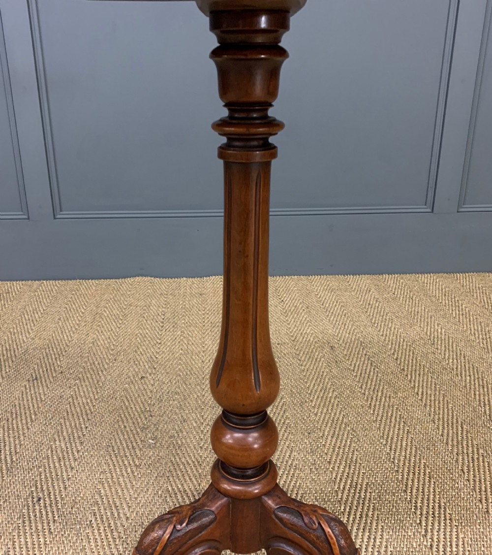 Victorian Burr Walnut Tripod Table View VI