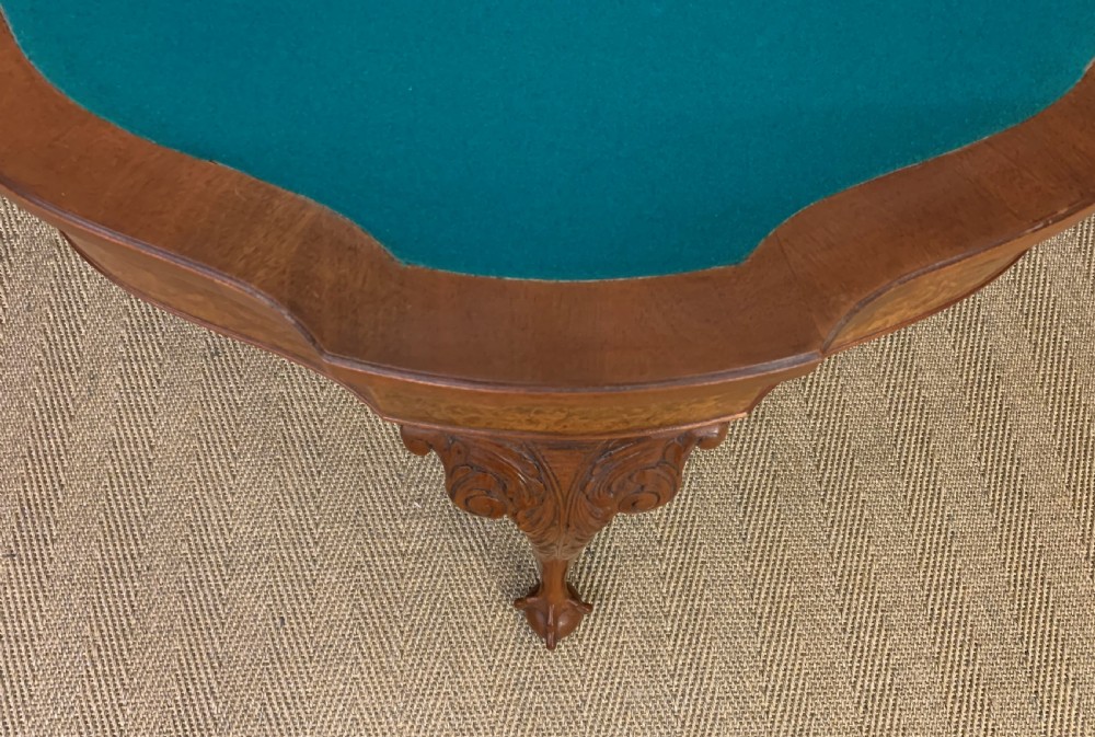 Burr Walnut Card Table View XIII