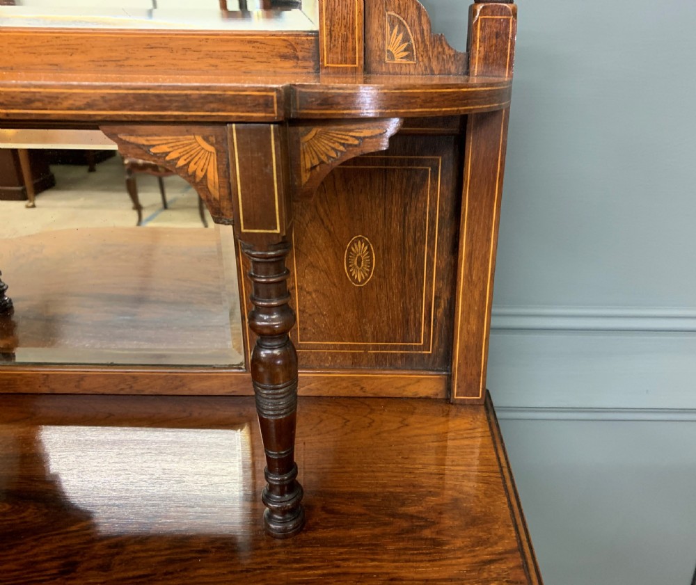 Late Victorian Inlaid Rosewood Music Cabinet View X