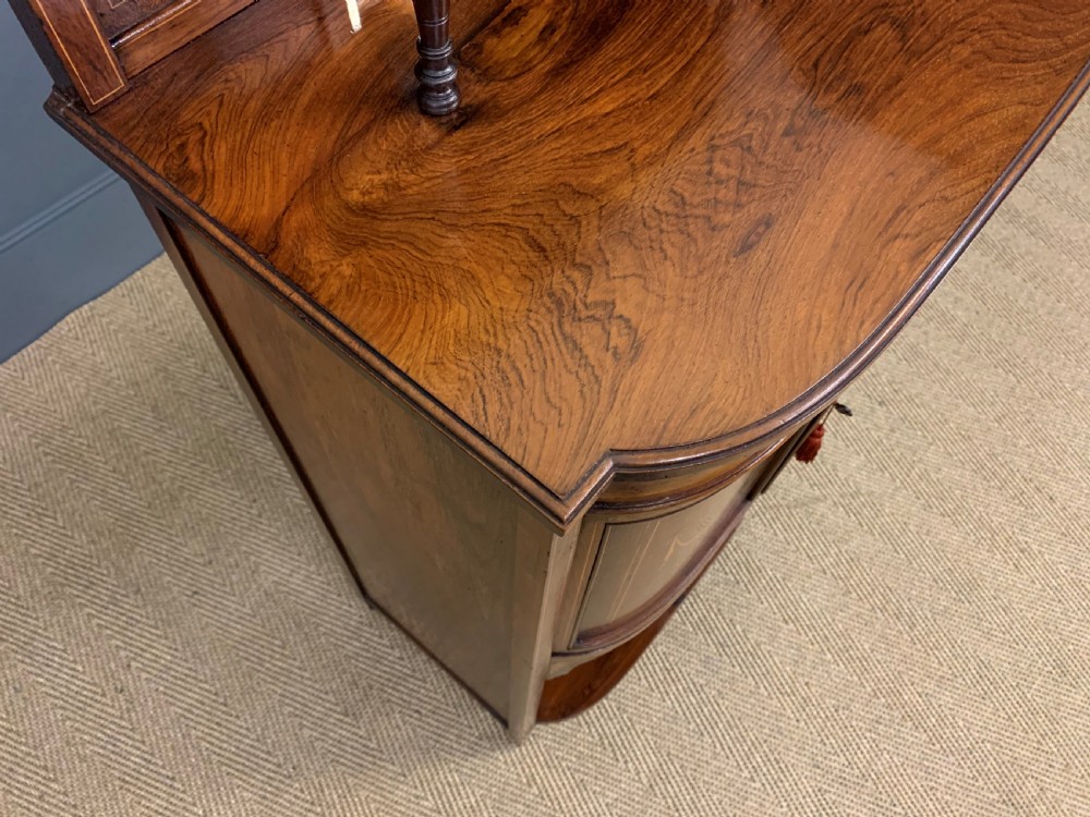 Late Victorian Inlaid Rosewood Music Cabinet View XIII