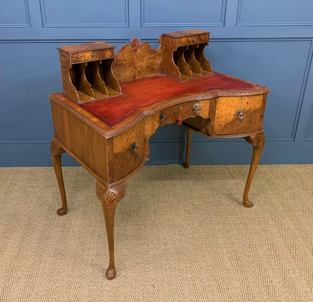 Burr Walnut Writing Desk