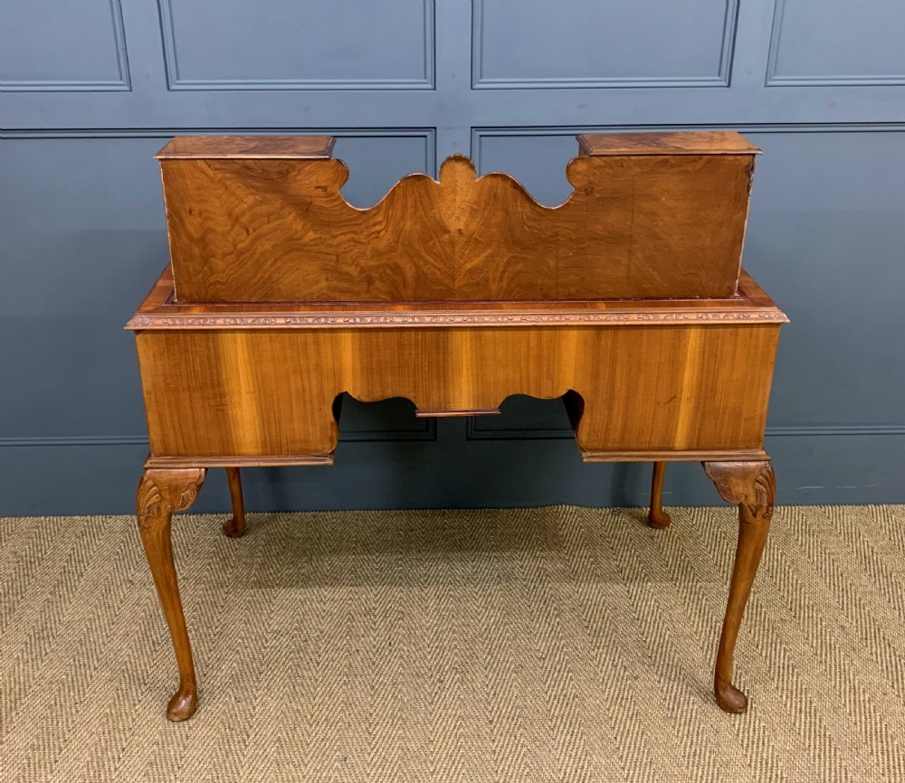 Burr Walnut Writing Desk View V