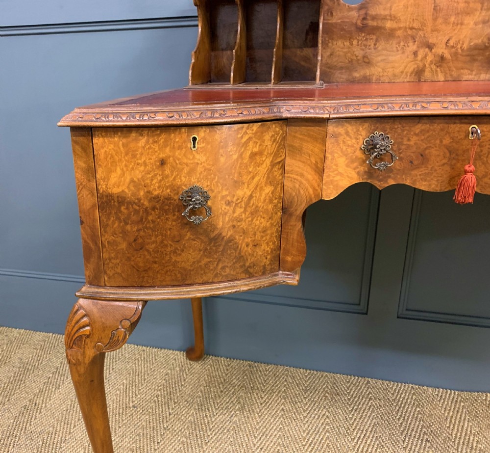 Burr Walnut Writing Desk View VII