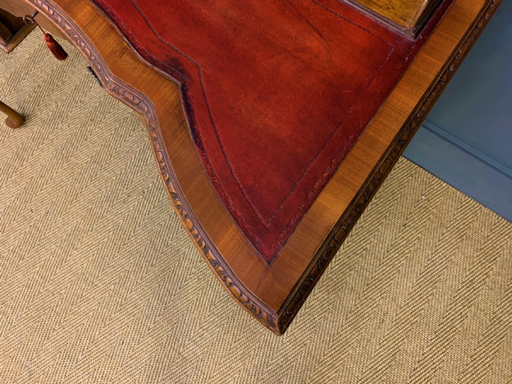 Burr Walnut Writing Desk View X