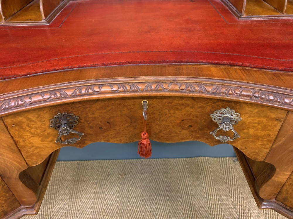 Burr Walnut Writing Desk View XI