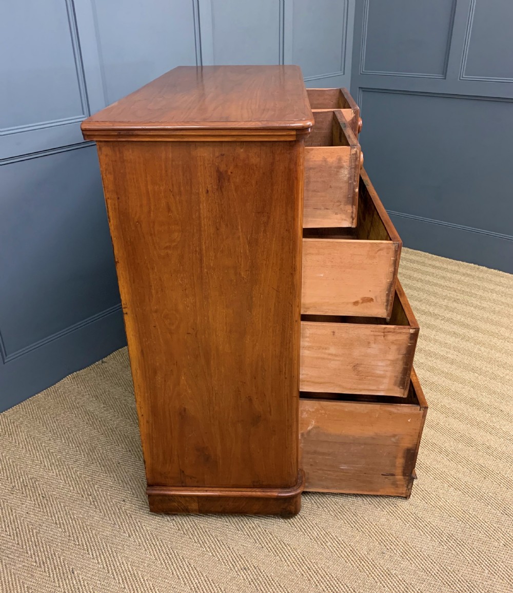 Victorian Figured Walnut Chest of Drawers View X