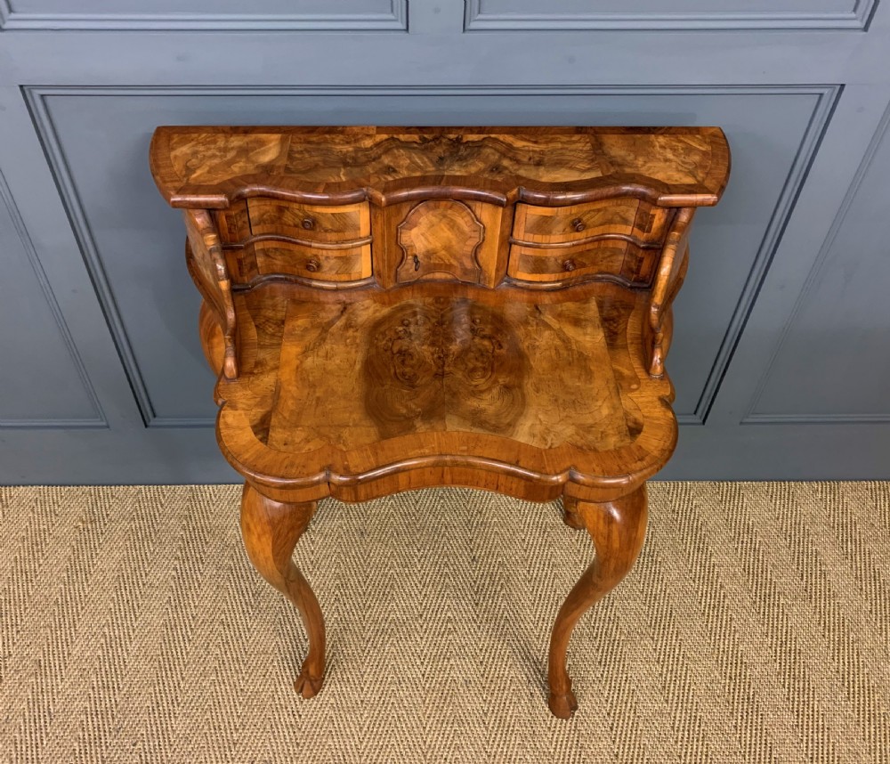 Burr Walnut Bonheur Du Jour View V