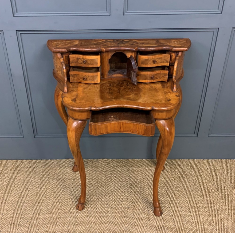 Burr Walnut Bonheur Du Jour View XV