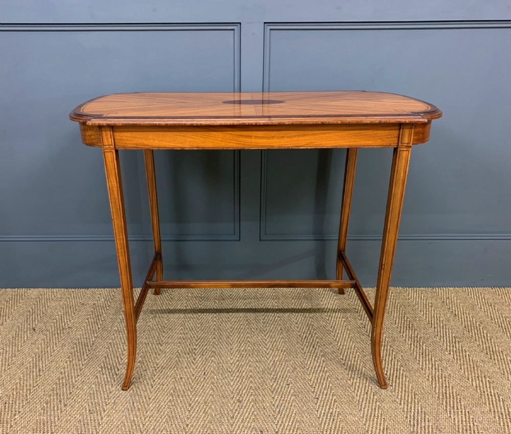 Edwardian Inlaid Satinwood Occasional Table View VIII