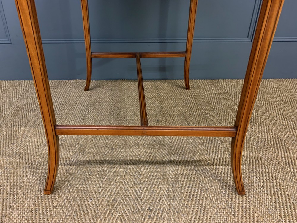 Edwardian Inlaid Satinwood Occasional Table View XI
