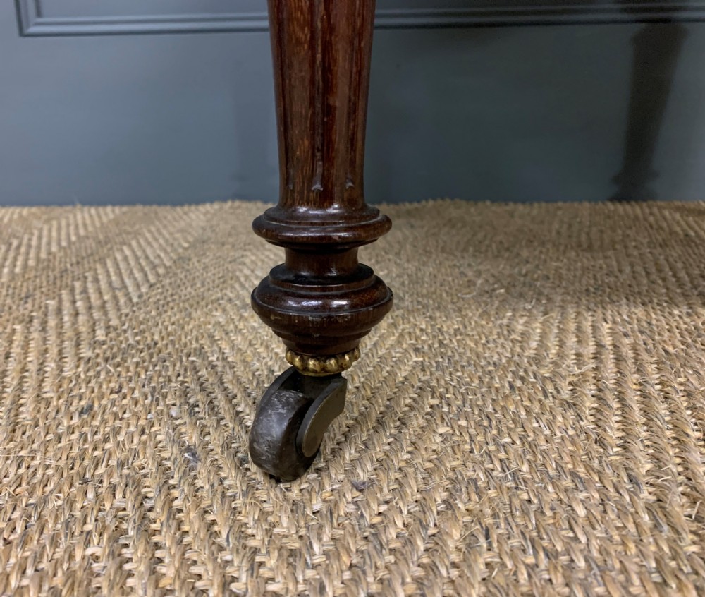 Pair of Victorian Mahogany Upholstered Stools View XI