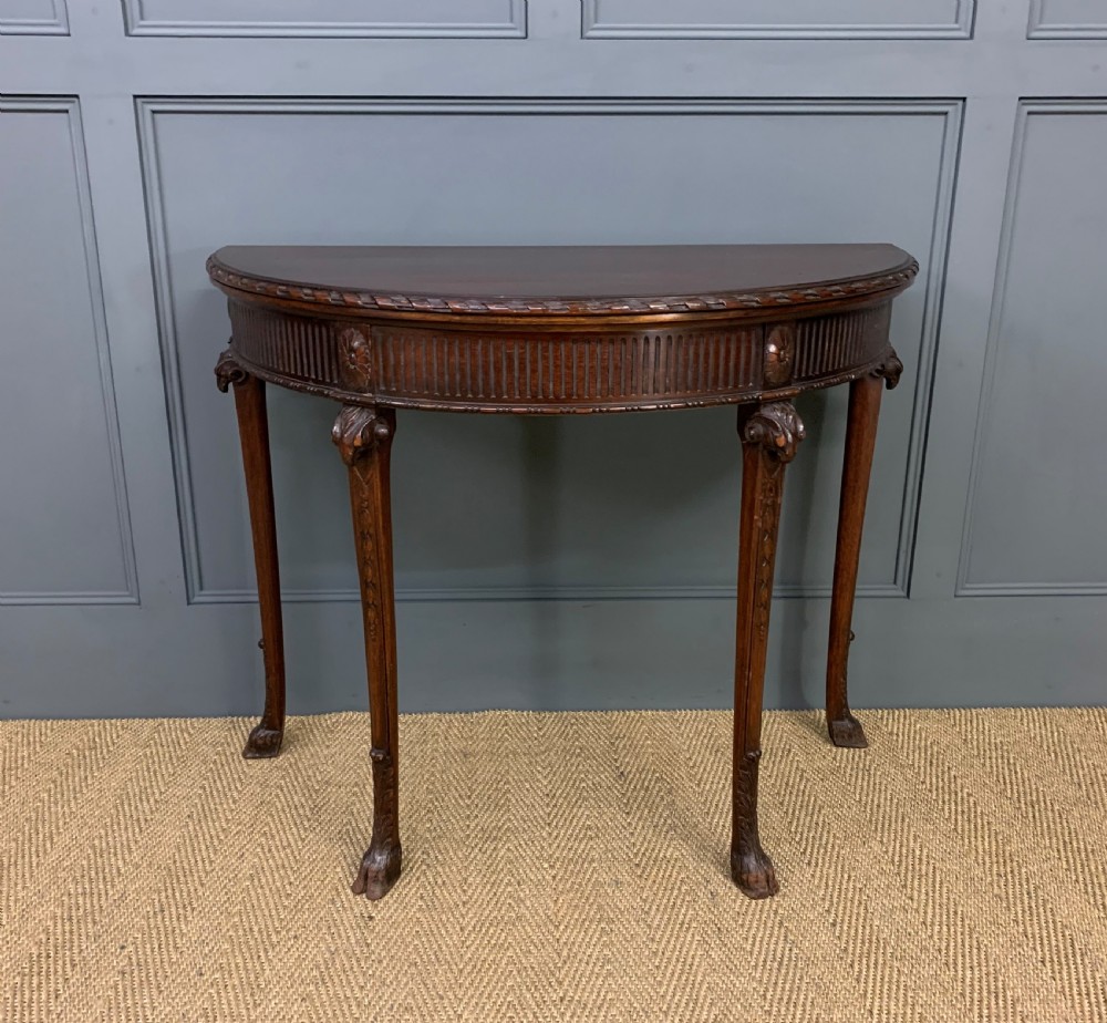 Adams Style Mahogany Card Table View II