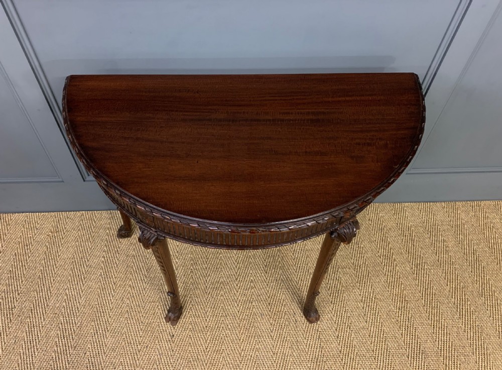 Adams Style Mahogany Card Table View III