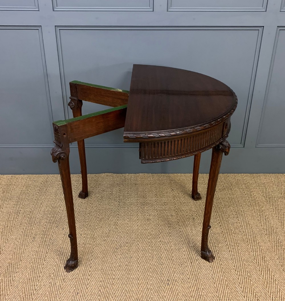Adams Style Mahogany Card Table View IV