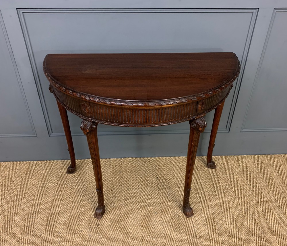 Adams Style Mahogany Card Table View VI