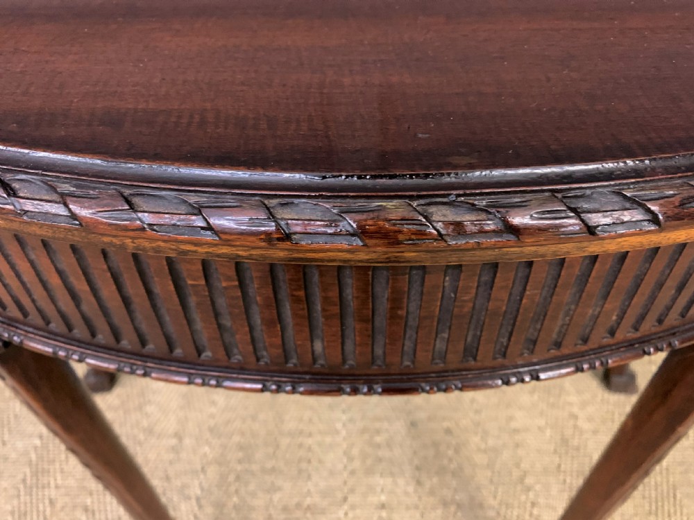 Adams Style Mahogany Card Table View IX