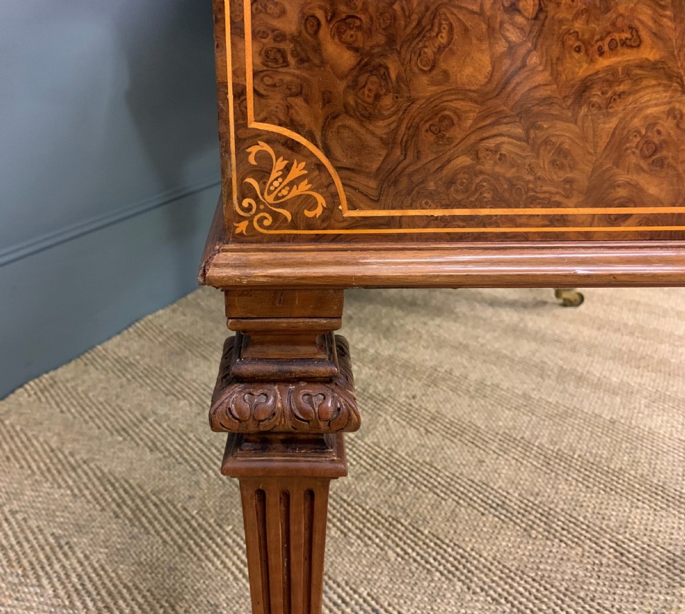 Johnstone and Jeanes Inlaid Burr Walnut Writing Table View XVIII