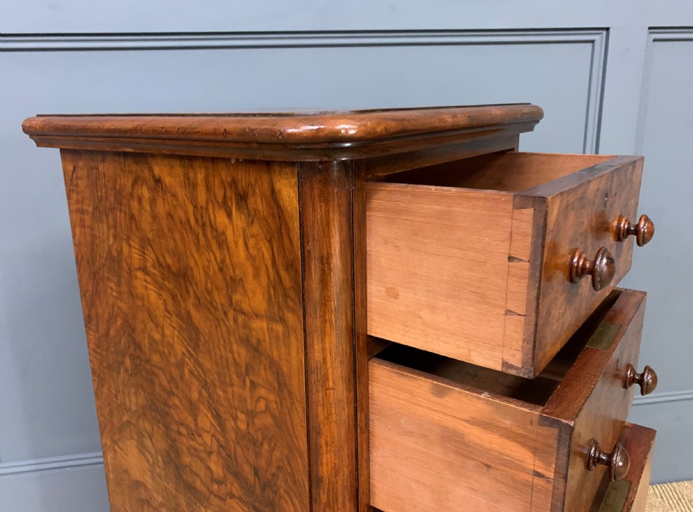 Pair of Victorian Burr Walnut Bedside Chests View XIV