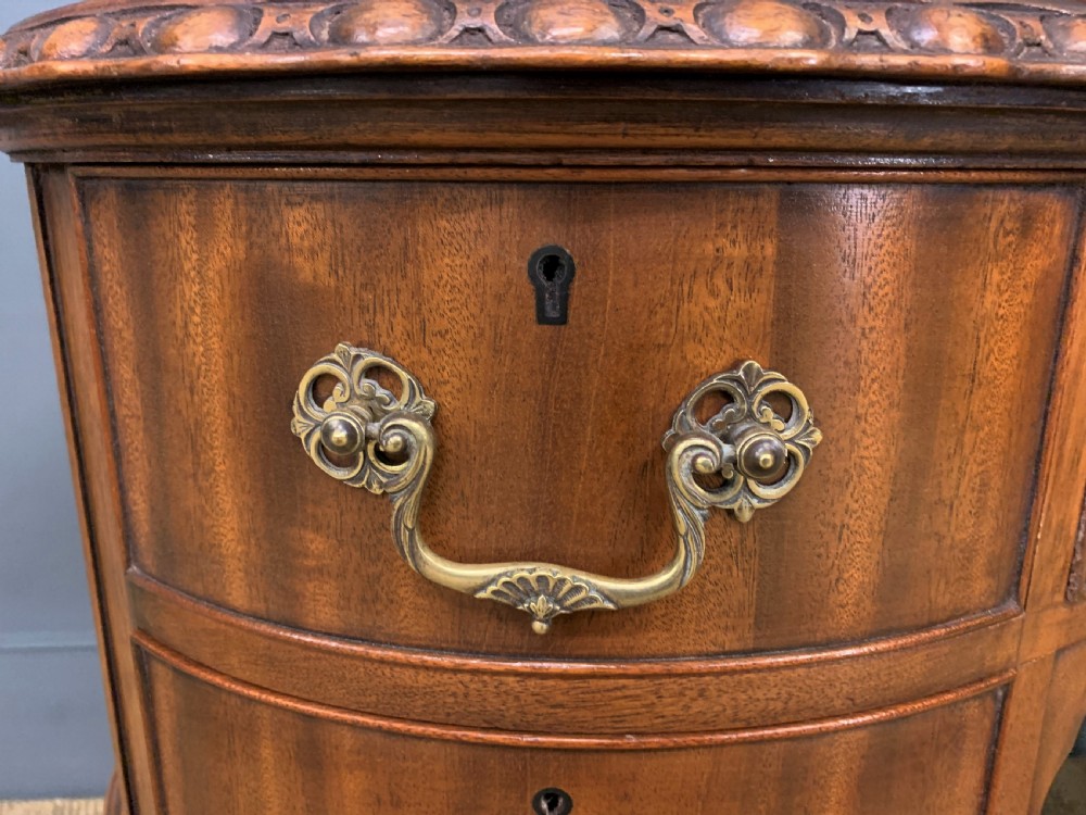 Rare Pair of Mahogany Kidney Shaped Writing Desks by Waring and Gillow View X