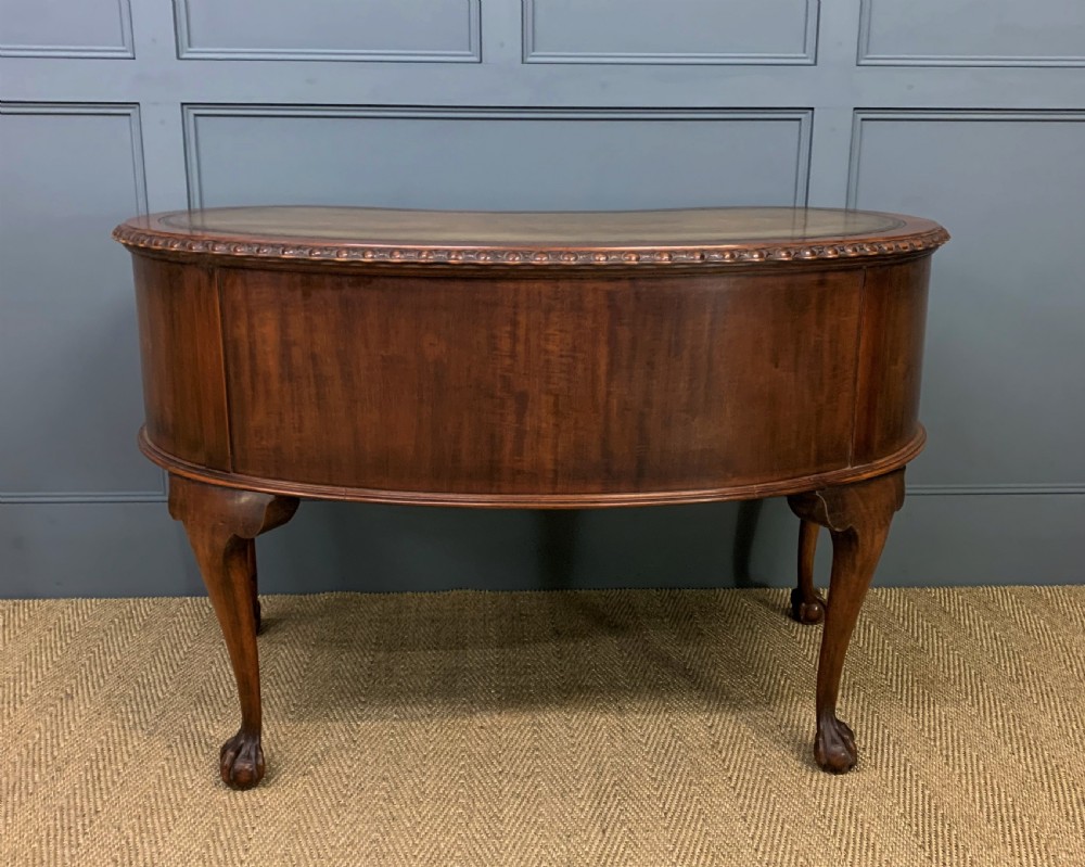 Rare Pair of Mahogany Kidney Shaped Writing Desks by Waring and Gillow View XXI