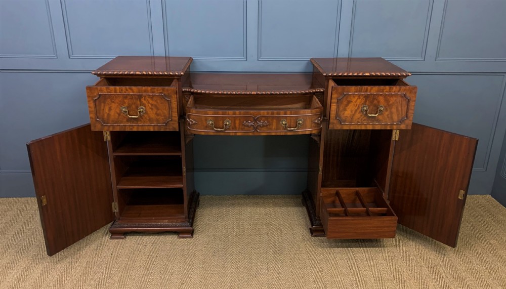 Waring and Gillow Mahogany Chippendale Revival Sideboard View III