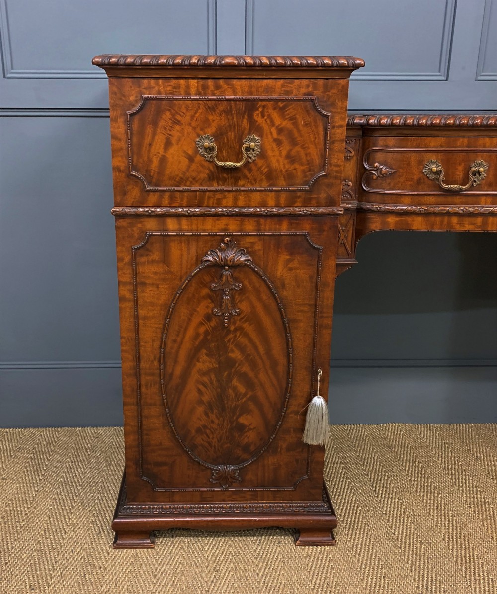 Waring and Gillow Mahogany Chippendale Revival Sideboard View IX