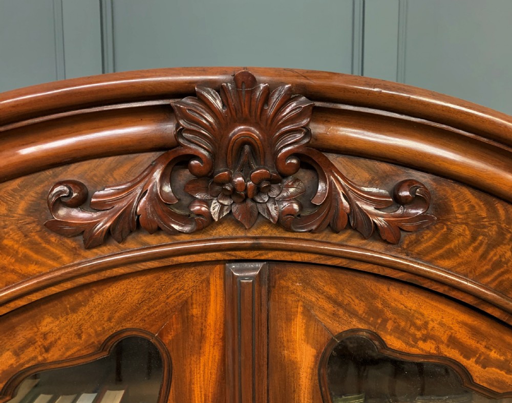 French 19th Century Flame Mahogany Bookcase View V