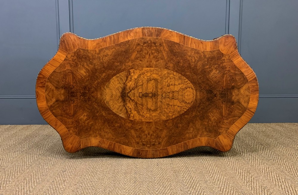 Victorian Inlaid Burr Walnut Centre Table View V