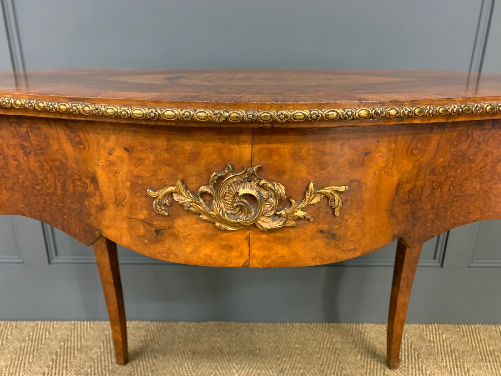 Victorian Inlaid Burr Walnut Centre Table View VII