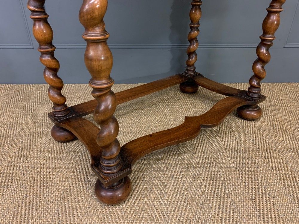 Burr Walnut Cupboard on Stand View IV