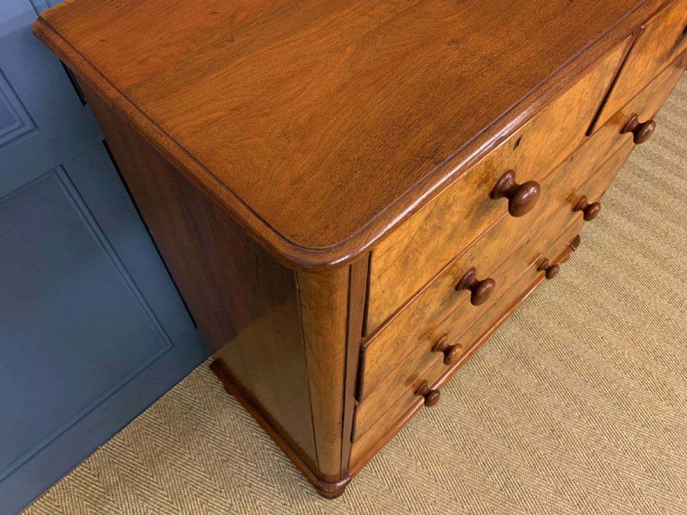 Victorian Burr Walnut Chest of Drawers View VIII