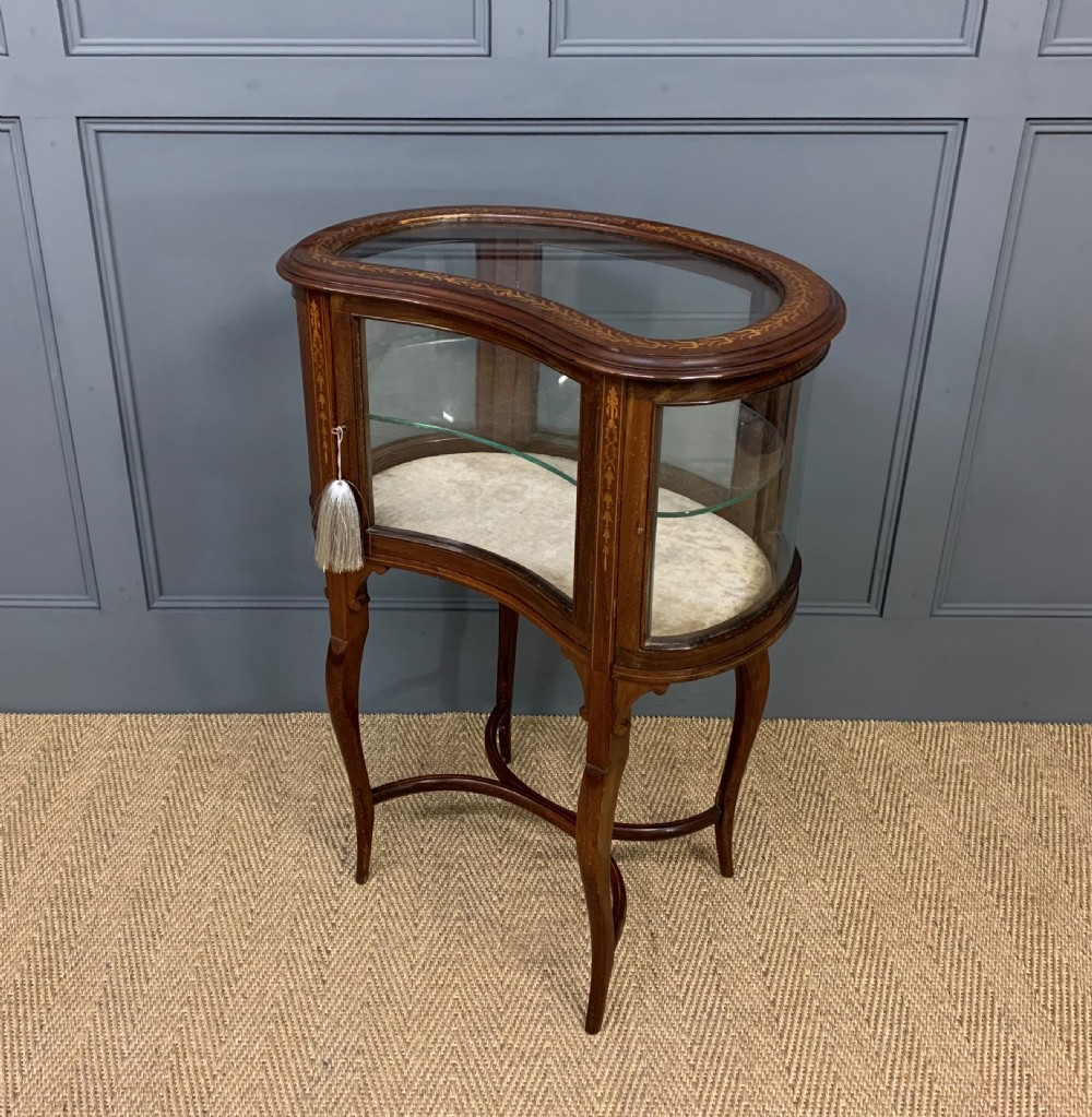 Edwardian Inlaid Mahogany Bijouterie Table View IV