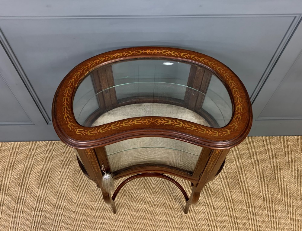 Edwardian Inlaid Mahogany Bijouterie Table View VII