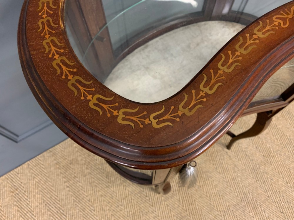 Edwardian Inlaid Mahogany Bijouterie Table View VIII