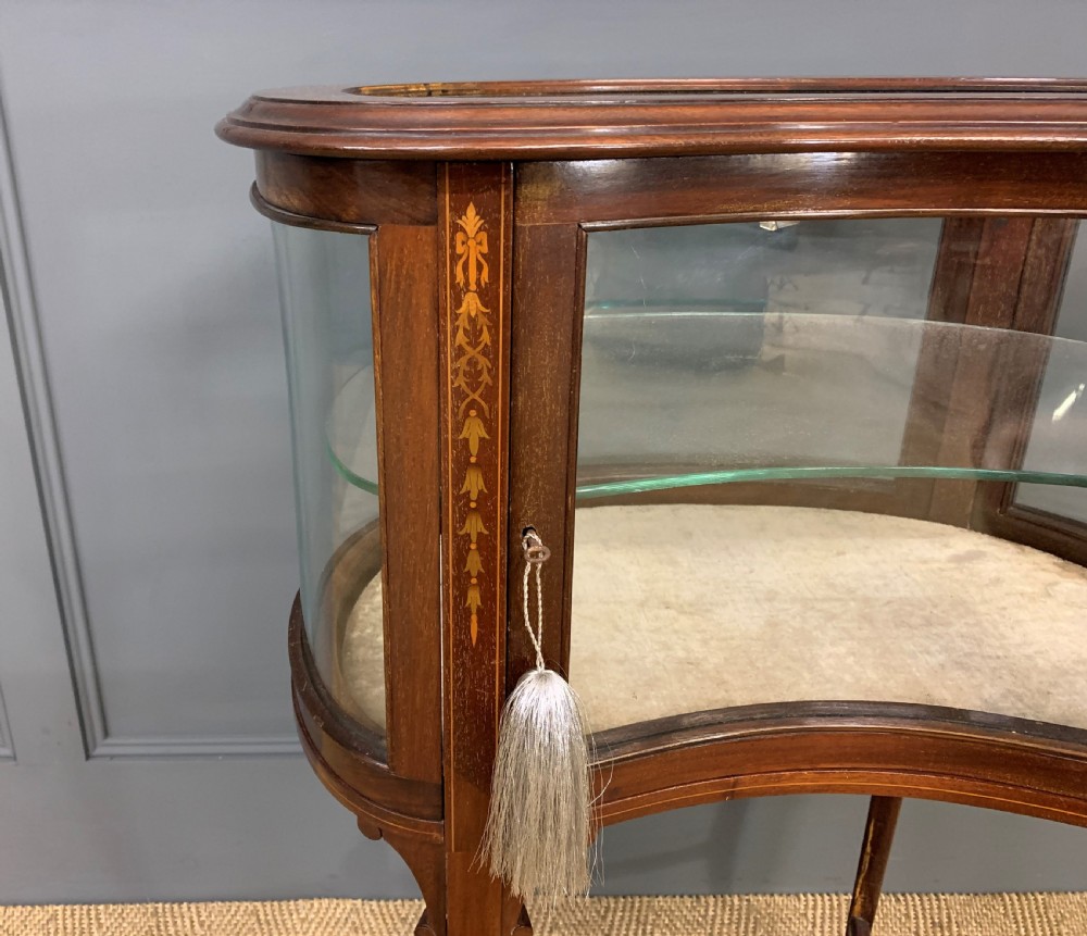 Edwardian Inlaid Mahogany Bijouterie Table View IX