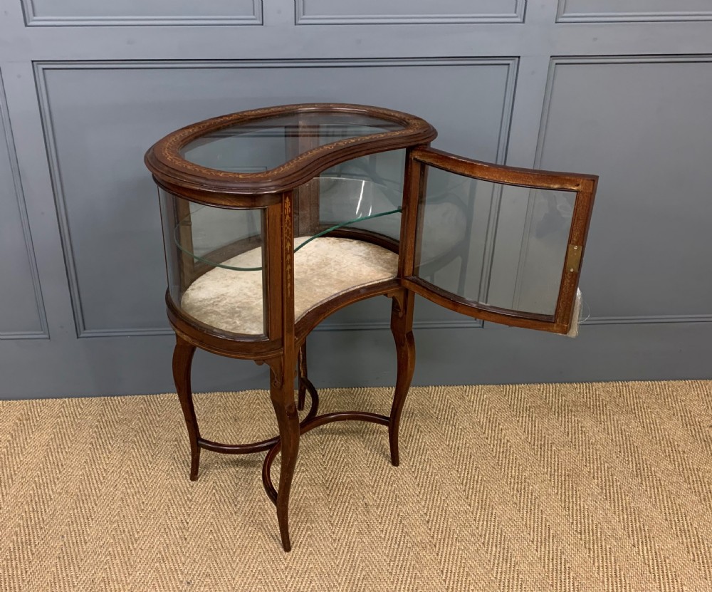 Edwardian Inlaid Mahogany Bijouterie Table View X