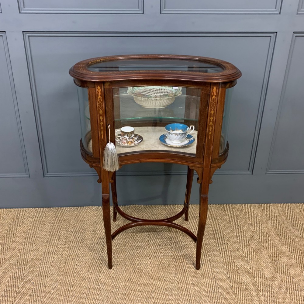 Edwardian Inlaid Mahogany Bijouterie Table View XII