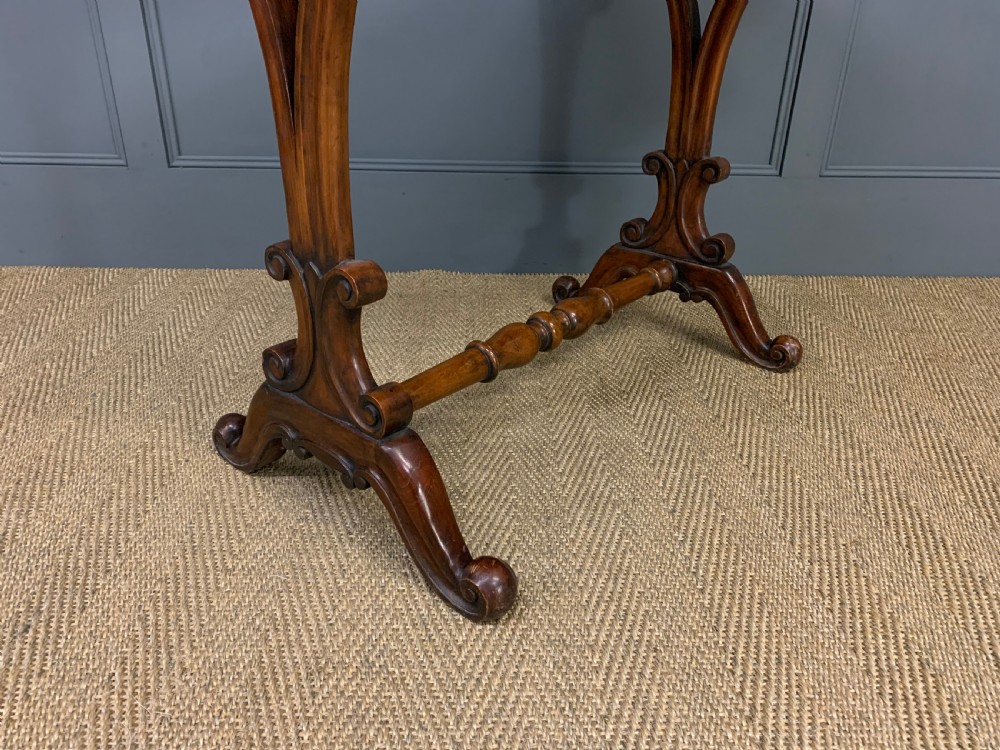 Victorian Inlaid Burr Walnut Side Table View IX