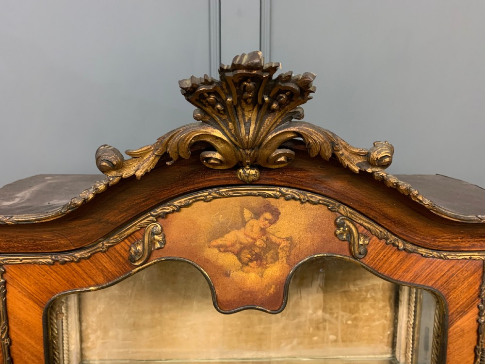 Vernis Martin Decorated French Kingwood Vitrine View III