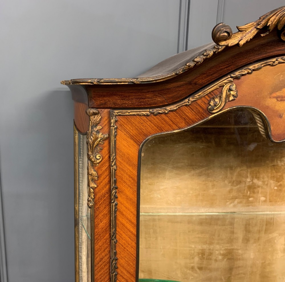 Vernis Martin Decorated French Kingwood Vitrine View VIII