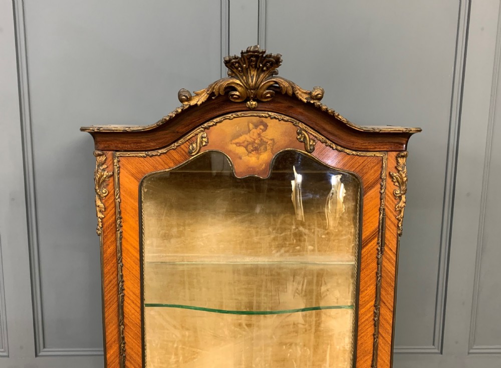 Vernis Martin Decorated French Kingwood Vitrine View IX