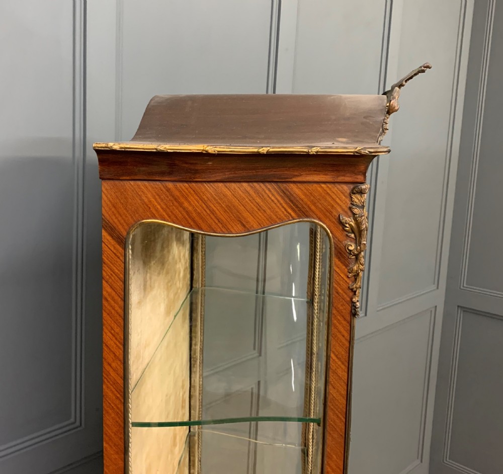 Vernis Martin Decorated French Kingwood Vitrine View XV