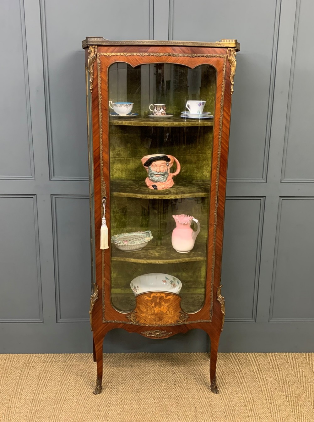 French Kingwood and Marquetry Vitrine