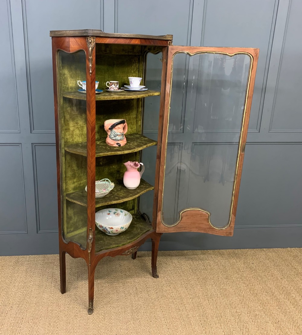 French Kingwood and Marquetry Vitrine View XV